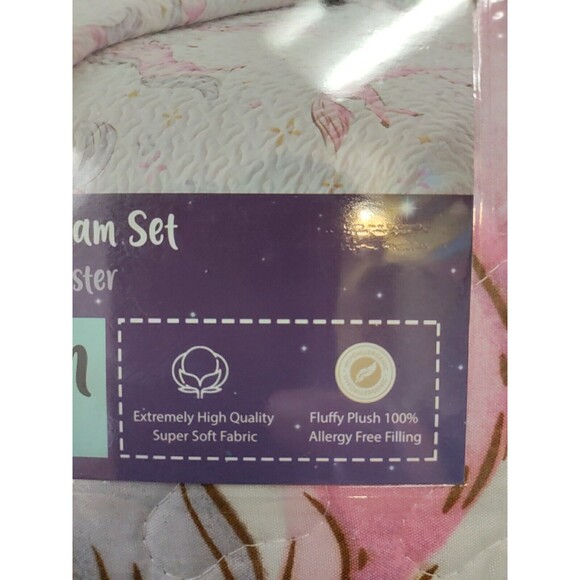 Unicorn Twin Size Quilted Bedding  And Sham Set - Picture 8 of 10